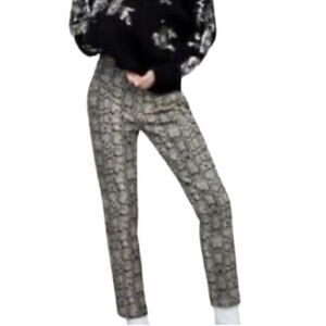 Zara Snake Print Ankle Dress Pants(Size 4)